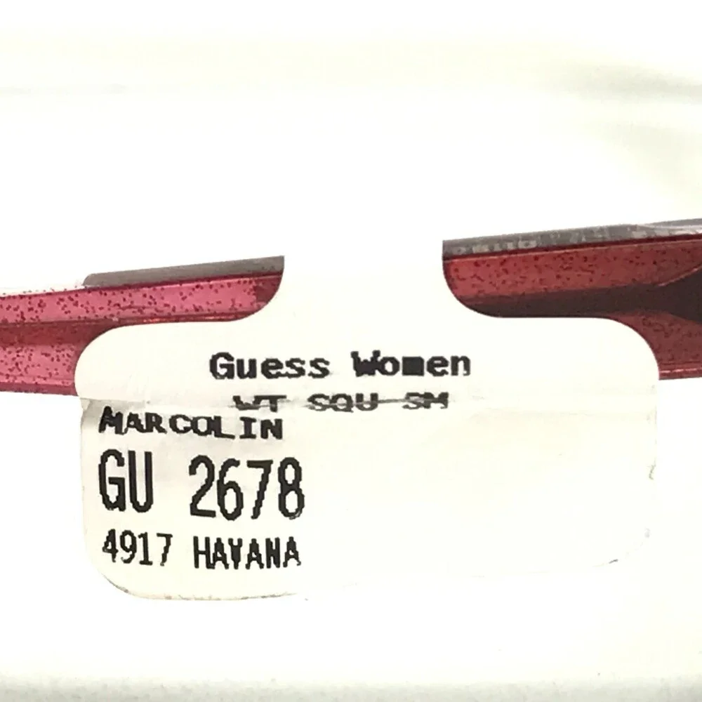 Guess Petite Eyeglasses Frames GU2678 052 Brown Tortoise Pink Glitter 49-17-140